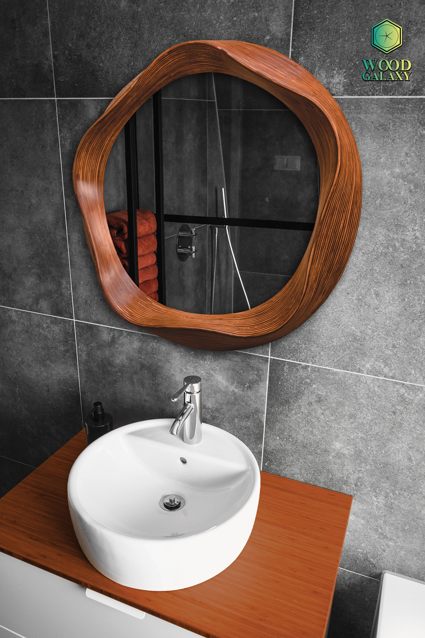 Wood Galaxy Mirror Yosemite