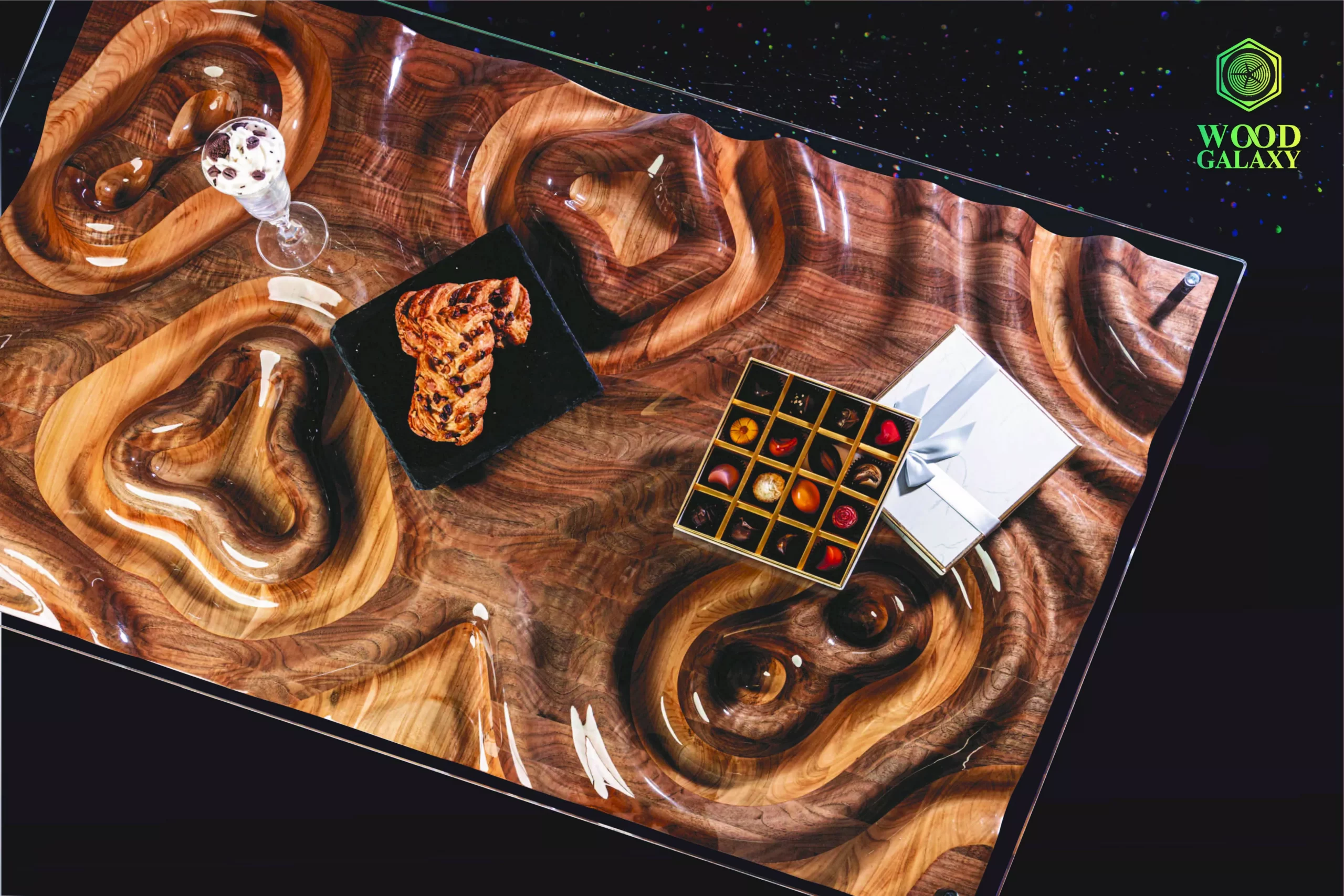 Wood Galaxy Coffee Table Infinity